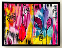 Load image into Gallery viewer, Original Painting - Flower Abstract (18"X24") - Framed