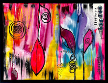 Load image into Gallery viewer, Original Painting - Flower Abstract (18"X24") - Framed