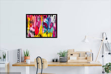 Load image into Gallery viewer, Original Painting - Flower Abstract (18"X24") - Framed