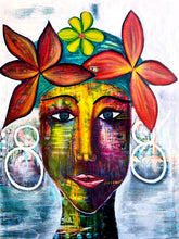 Load image into Gallery viewer, Original Painting - Flowers in Her Hair (36"X48")