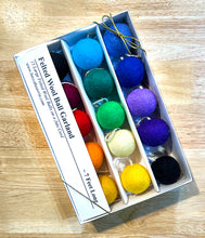 Load image into Gallery viewer, Felted Wool Ball Garland - Rainbow - 7 Foot