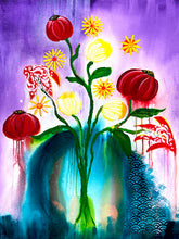 Load image into Gallery viewer, Bouquet on Paper - Summer Garden (22"X30")