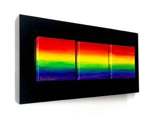 Rainbow Art - Original Painting - Triple (6"X12")