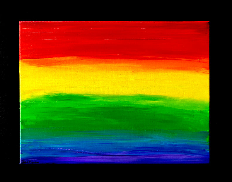 Rainbow Art - Original Painting - At Sunrise (16