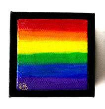 Load image into Gallery viewer, Rainbow Art - Original Painting - Caravan (4"X4" - Each)