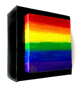 Rainbow Art - Original Painting - Caravan (4"X4" - Each)