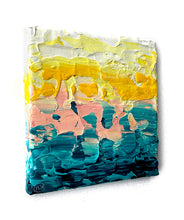 Load image into Gallery viewer, Water is Consumed by a Thirsty Sky Who Sips From Each Wave Like It's the Rich, Delicious Foam of a Fresh Espresso Shot (6"X6")