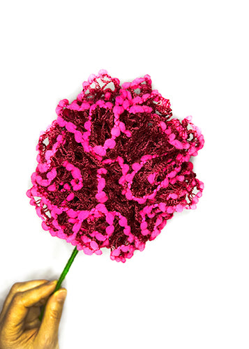 DIY Pom Flower - Perfectly Pink