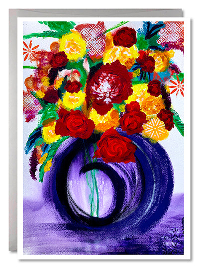 One Image Card Sets - Purple Vase