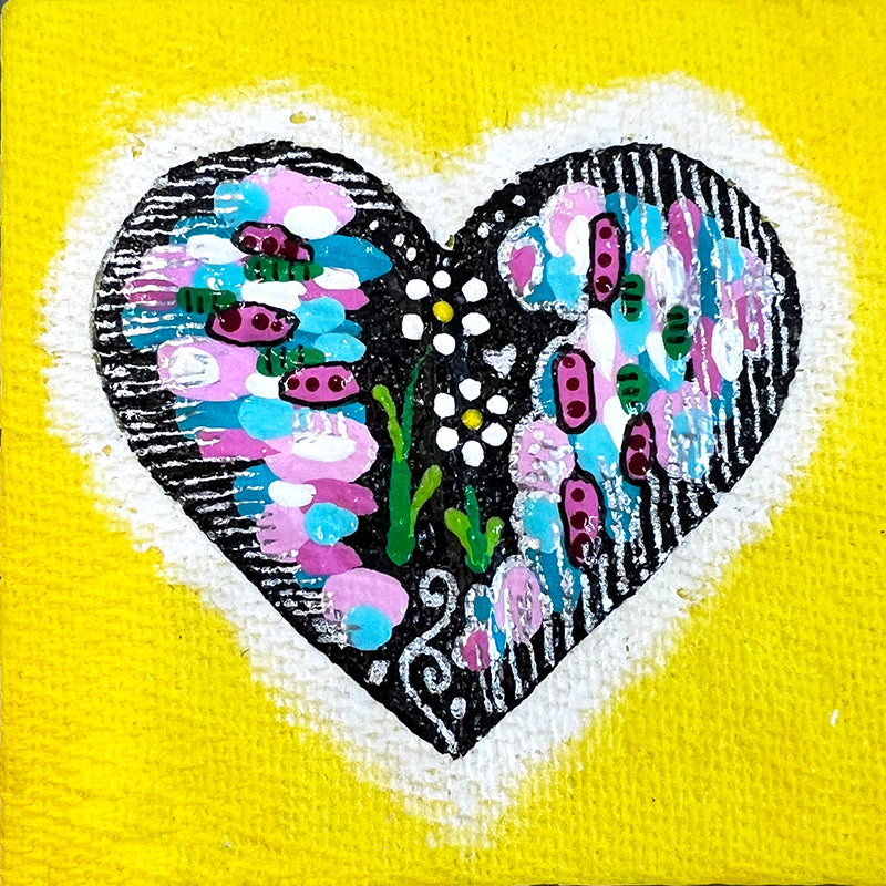 Heart Painting 3X3 - Pastels