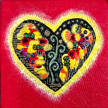 Load image into Gallery viewer, Heart Painting 3X3 - Red
