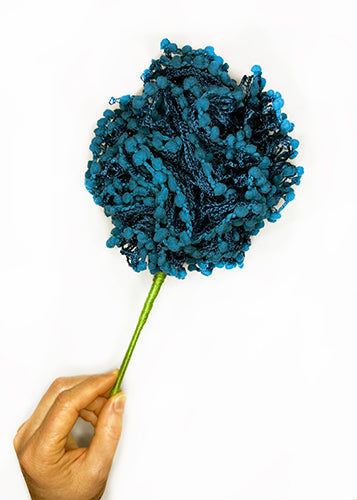 DIY Pom Flower - Dark Turquoise