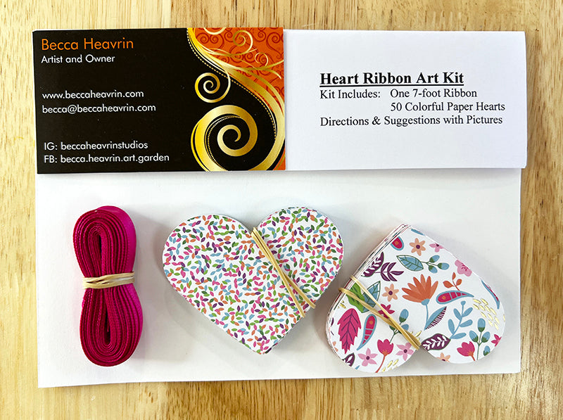 DIY Heart Ribbon Kit - Confetti