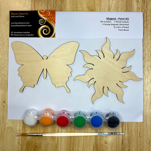 DIY Magnet Paint Kit - Butterfly and Sunshine