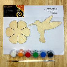 Load image into Gallery viewer, DIY Magnet Paint Kit - Hummingbird and Flower
