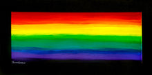 Load image into Gallery viewer, Rainbow Art - Original Painting - On the Horizon (12&quot;X24&quot;)
