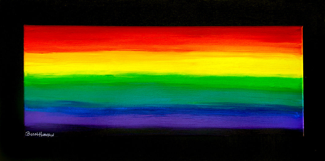 Rainbow Art - Original Painting - On the Horizon (12