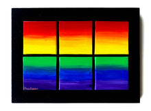Load image into Gallery viewer, Rainbow Art - Original Painting - Window (9&quot;X12&quot;)
