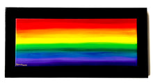 Load image into Gallery viewer, Rainbow Art - Original Painting - On the Horizon #2 (12&quot;X24&quot;)
