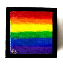 Load image into Gallery viewer, Rainbow Art - Original Painting - Caravan (4&quot;X4&quot; - Each)

