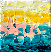 Load image into Gallery viewer, Water is Consumed by a Thirsty Sky Who Sips From Each Wave Like It&#39;s the Rich, Delicious Foam of a Fresh Espresso Shot (6&quot;X6&quot;)
