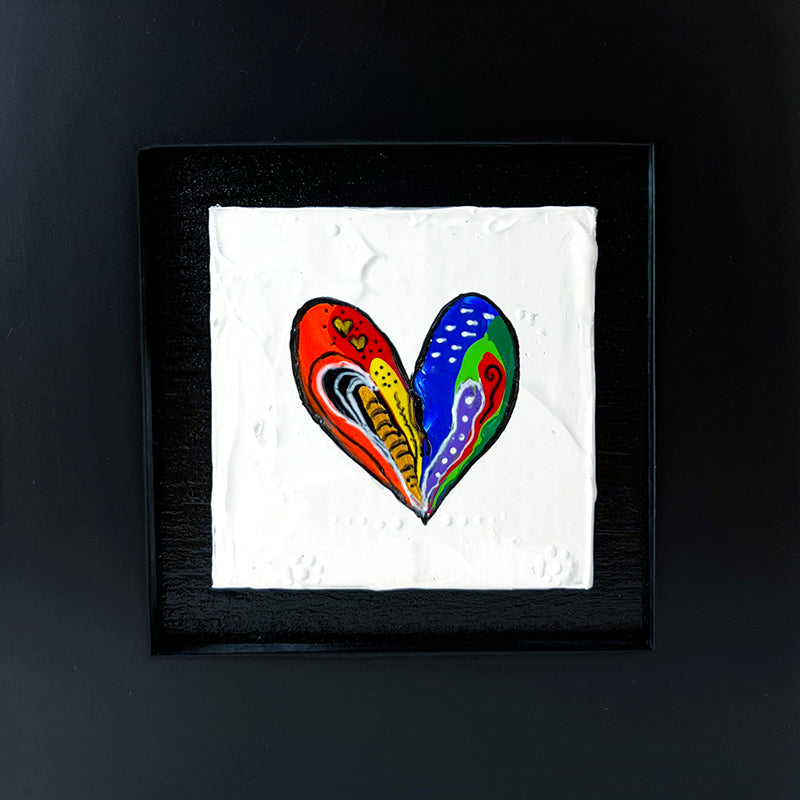 Tiny Heart Painting - Two Hearts