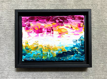 Load image into Gallery viewer, When the Ocean and the Sky Dance the Lights Glisten with Bursts of Joyful and Vibrant Color, the Playful Twirling Wisps of Light Turn Day into Night and Night into Day (5X7 in a Black Frame)
